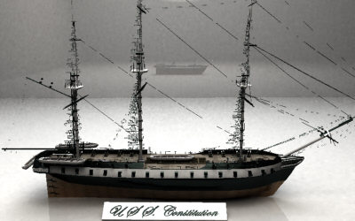 3d model u s constitution ship - U.S.S. CONSTITUTION... by Monkey Wrench